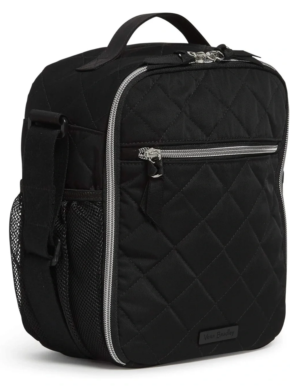 Vera Bradley Performance Twill Deluxe Lunch Bunch Lunch Bag Black shoulder Strap